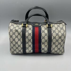 *RARE* with Original Authenticity Tag Vintage Gucci Boston Handbag‎